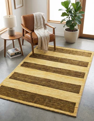 3' 3 x 4' 7 Hand Knotted Modern Ziegler Oriental Rug
