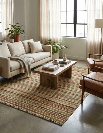 5' 1 x 7' 8 Hand Knotted Modern Ziegler Oriental Rug