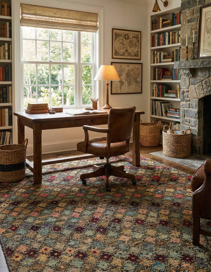 Detail image of  4' 1 x 6' 3  Hand Knotted Balouch Wool Rug