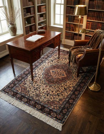 4' 1 x 6' 1 Hand Knotted Bokhara Oriental Rug