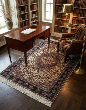 4' 1 x 6' 1 Hand Knotted Bokhara Oriental Rug