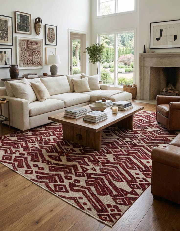 Detail image of 8' 10 x 12' 5  Hand Knotted Darya Wool Rug