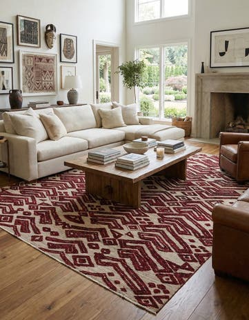8' 10 x 12' 5 Hand Knotted Darya Wool Rug