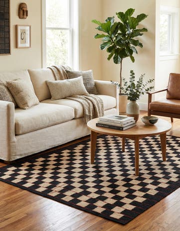 4' 2 x 5' 9 Hand Woven Kilim Modern Wool Rug