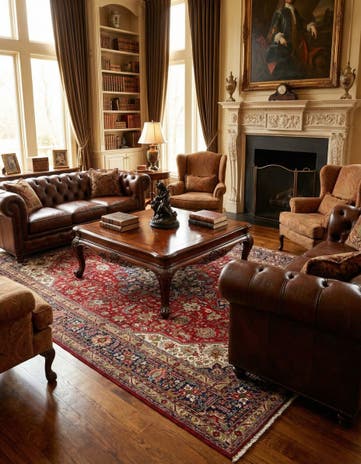 6' 6 x 9' 6 Tabriz Wool Rug