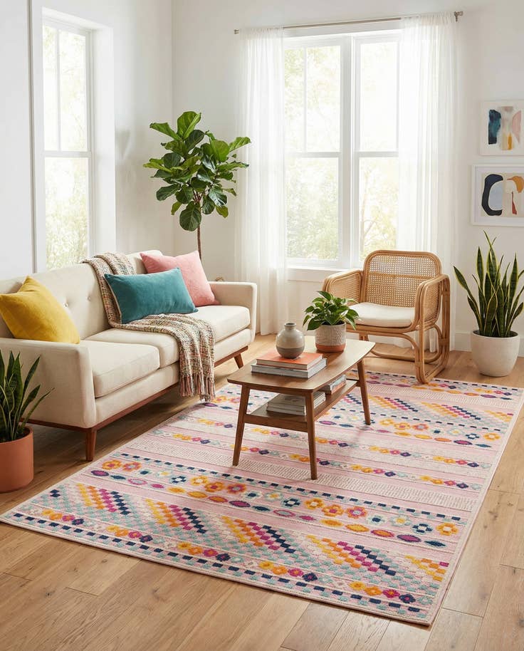 Detail image of 5' x 8' Easy-Clean Indoor / Outdoor Rug