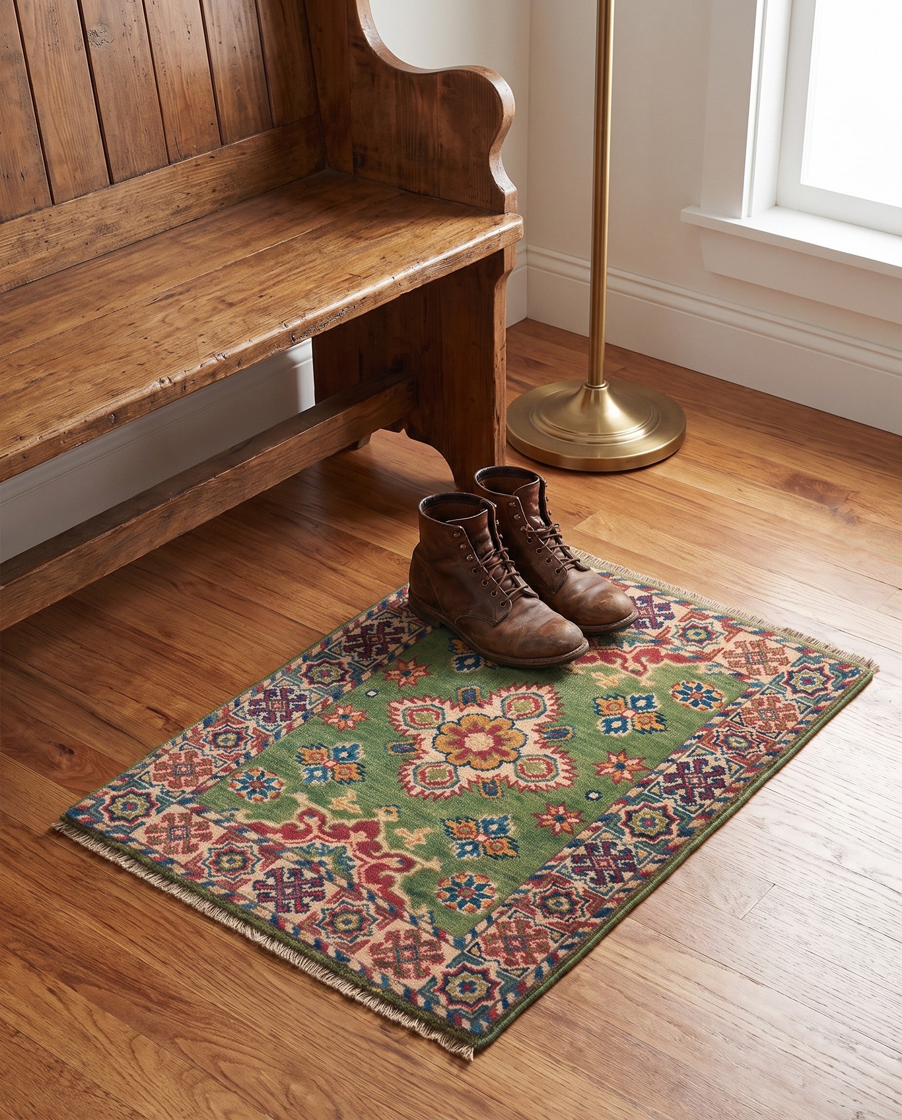 2' x 2' 10 Hand Knotted Kazak Rug