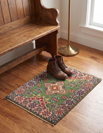 2' x 2' 10 Hand Knotted Kazak Rug