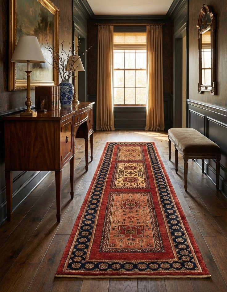 Detail image of 2' 4 x 9' 5 Kashkuli Runner Rug