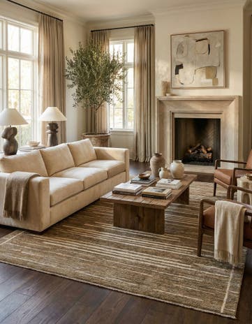 8' 1 x 9' 9 Hand Knotted Darya Wool Rug