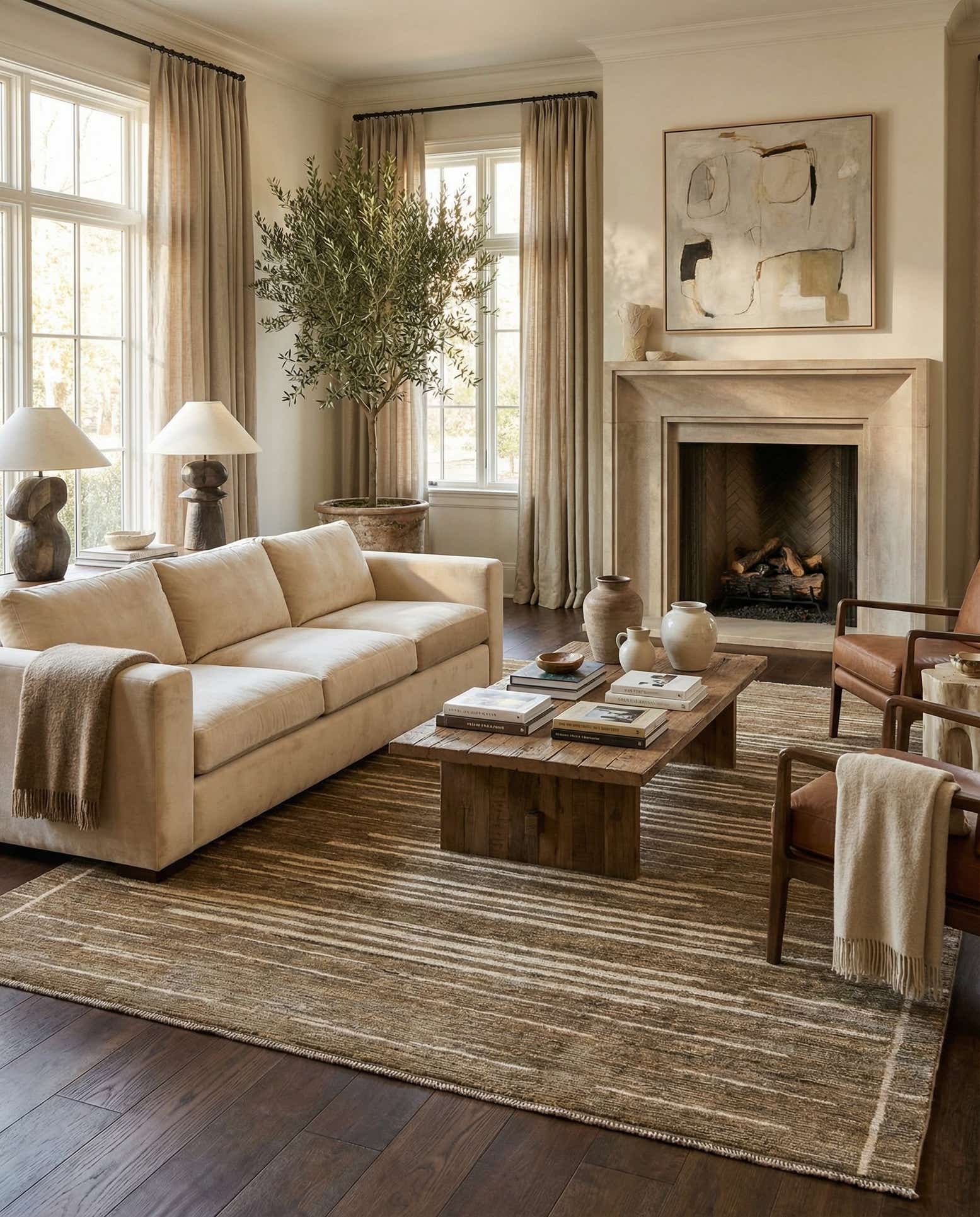 8' 1 x 9' 9 Hand Knotted Darya Wool Rug