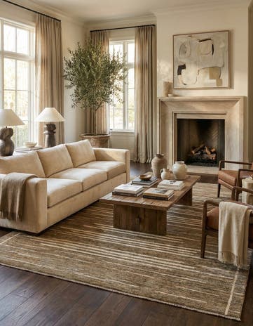 8' 1 x 9' 9 Hand Knotted Darya Wool Rug