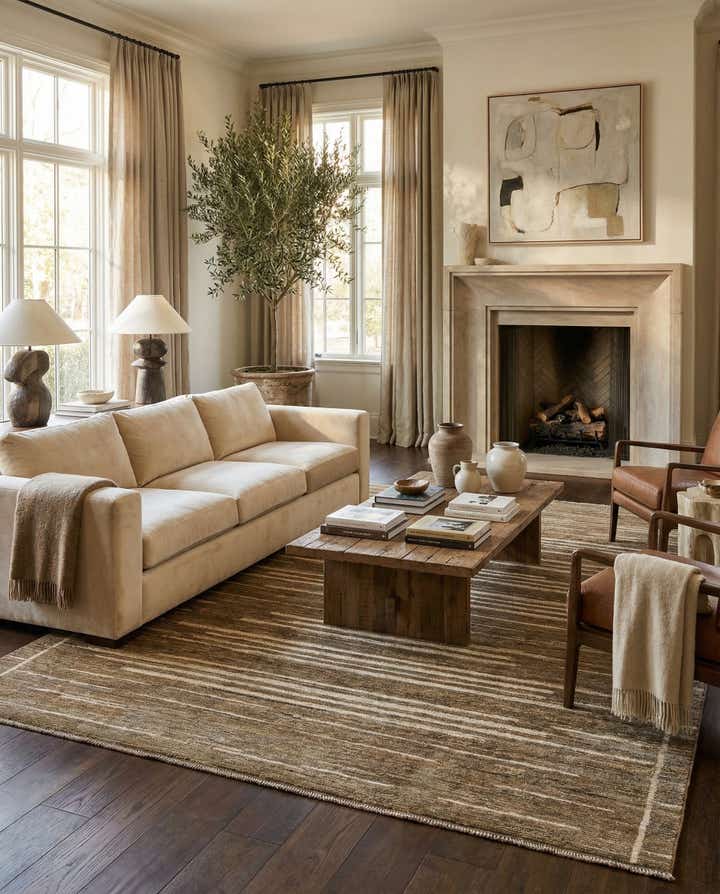 8' 1 x 9' 9 Hand Knotted Darya Wool Rug