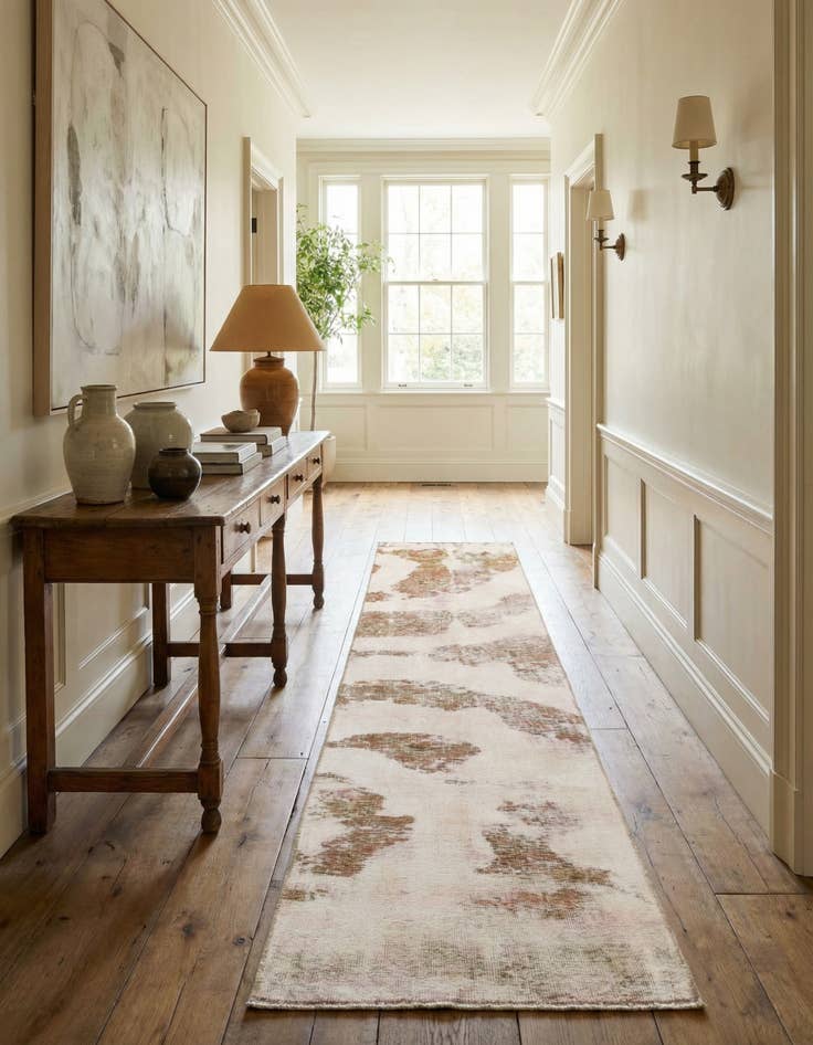 Detail image of 2' 4 x 12' Hand Knotted Ultra Vintage Persian Wool Runner Rug