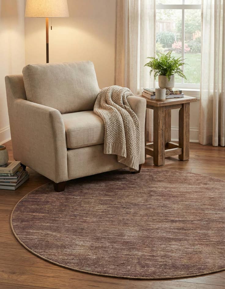 Detail image of  5' x 5' Asha Round Rug