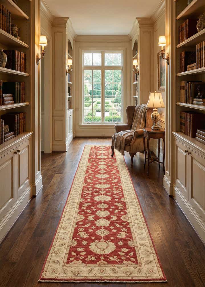 3' x 16' 7 Hand Knotted Peshawar Ziegler Runner Rug