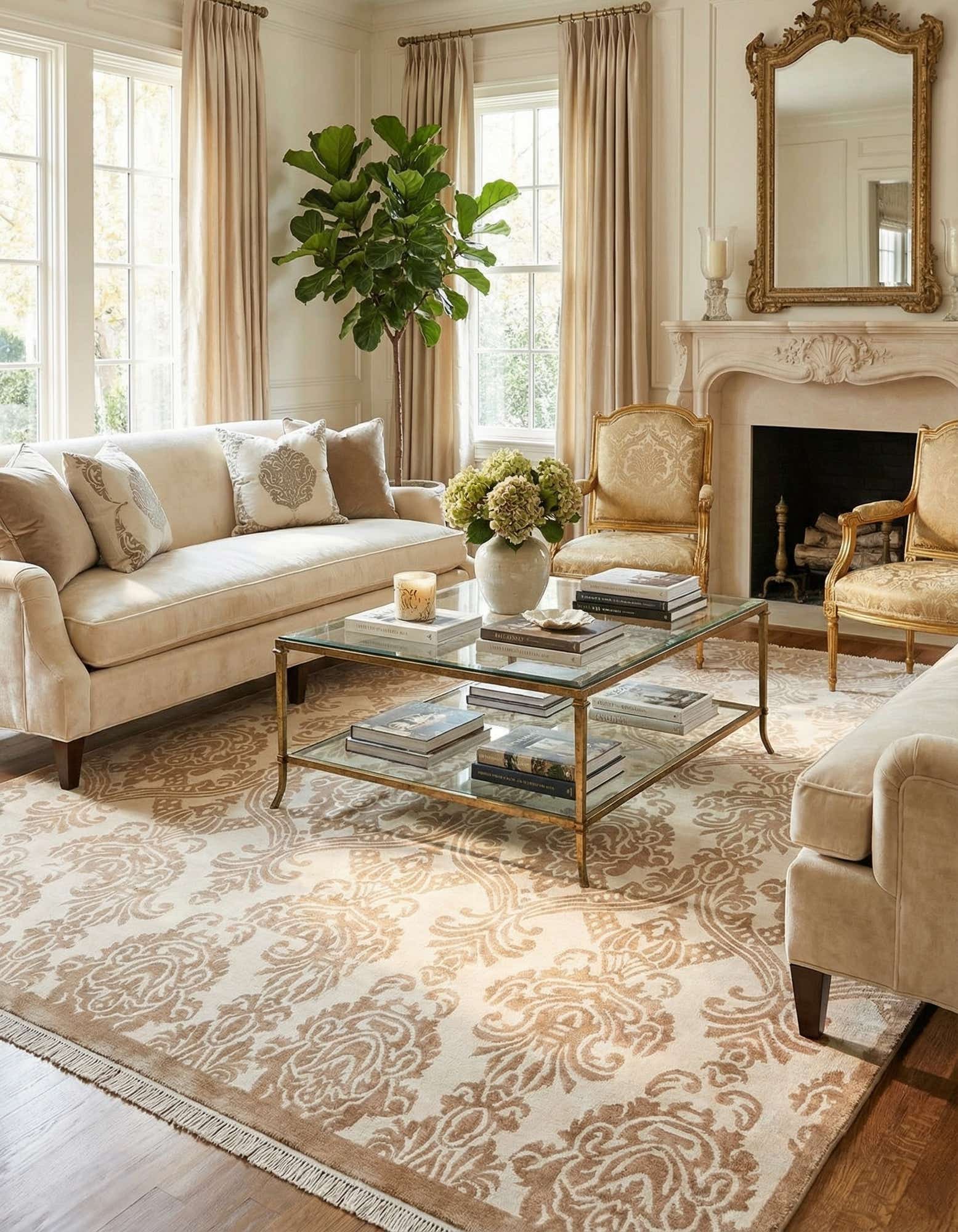 6' 9 x 9' 11 Hand Knotted Darya Wool Rug