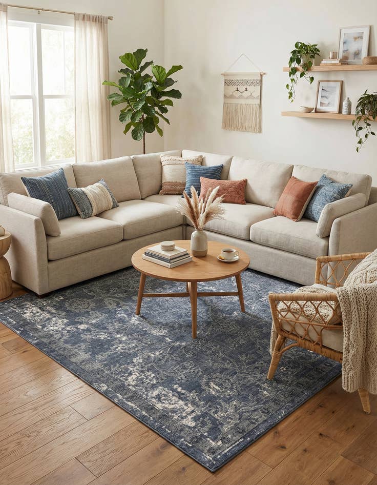 Detail image of 7' 10 x 7' 10 Oregon Square Rug