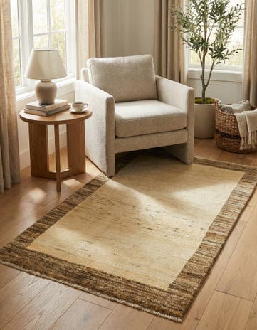 2' 6 x 4' 4 Hand Knotted Modern Ziegler Rug