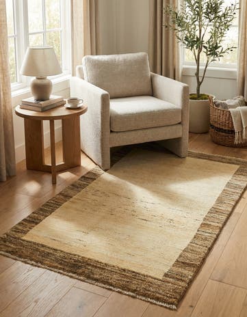 2' 6 x 4' 4 Hand Knotted Modern Ziegler Rug