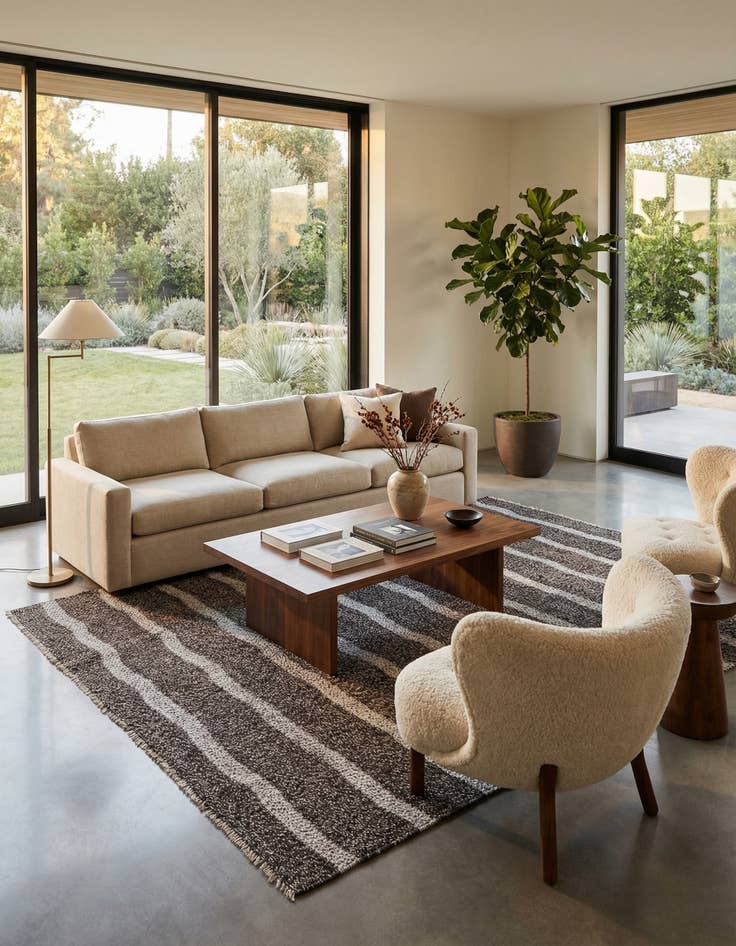 Detail image of 8' 3 x 9' 4  Hand Woven Kilim Modern Wool Rug