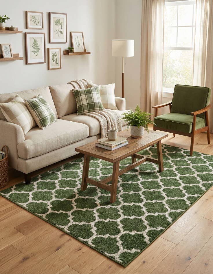 Detail image of  6' x 9' Lattice Rug