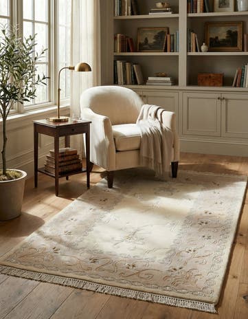 2' 11 x 4' 11 Hand Knotted Darya Wool Rug