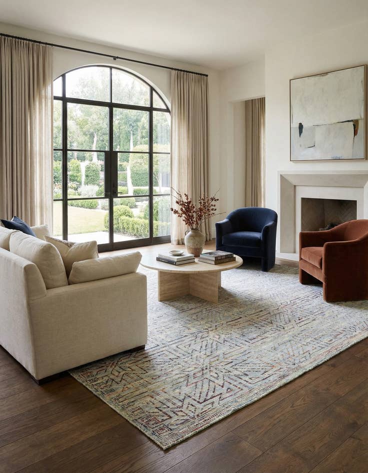 Detail image of 13' 2 x 15' 4  Hand Knotted Moroccan Wool Rug