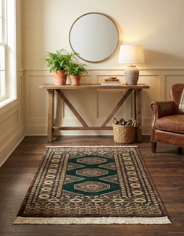 2' 8 x 4' 1 Hand Knotted Bokhara Oriental Wool Rug
