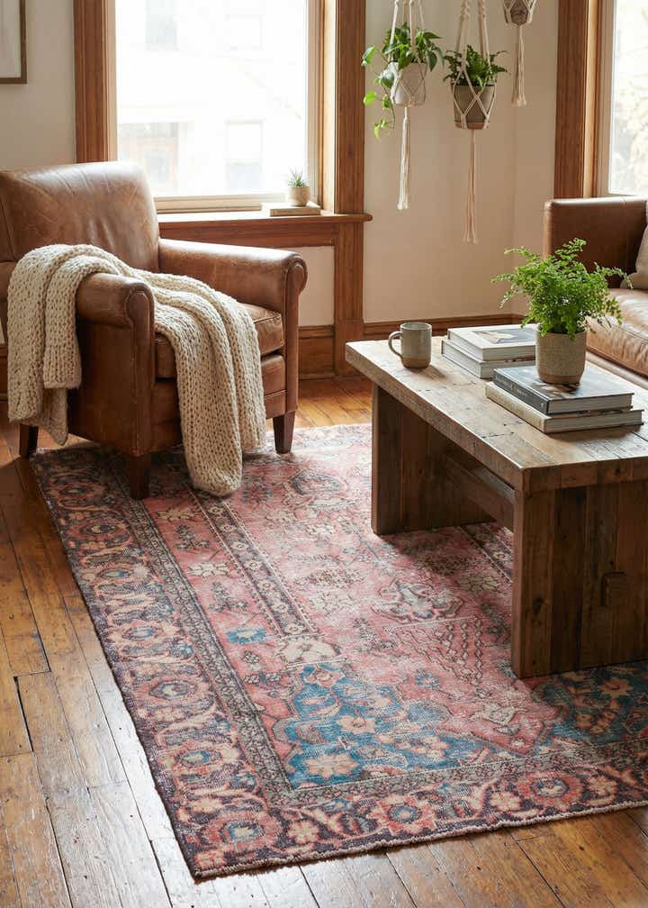 3' 9 x 5' 10 Hand Knotted Ultra Vintage Persian Wool Rug