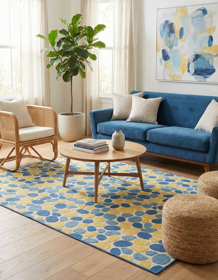 Detail image of 7' 10 x 10'  Washable Jill Zarin Cape Town Indoor / Outdoor Rug