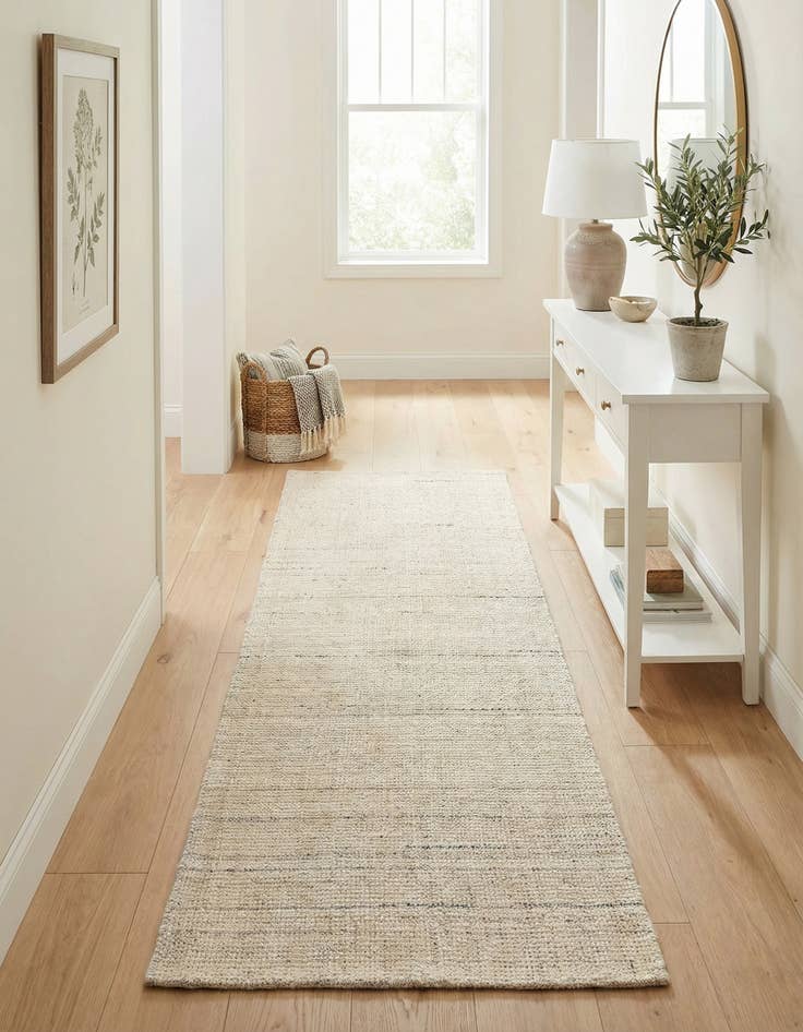 Detail image of  2' x 6' 1  Hand Woven Jill Zarin English Manor Farmhouse Wool Runner Rug