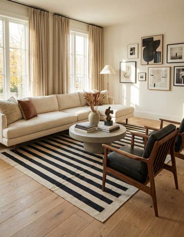 8' 3 x 9' 7 Hand Woven Kilim Modern Wool Rug