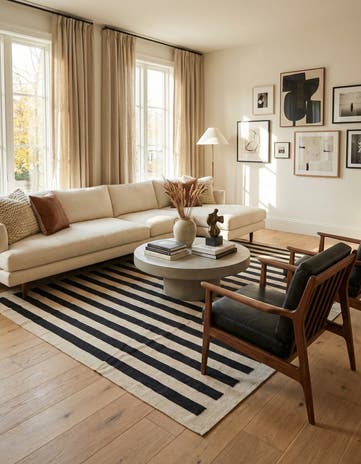 8' 3 x 9' 7 Hand Woven Kilim Modern Wool Rug