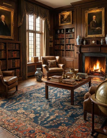 8' 7 x 12' 6 Hand Knotted Sarough Persian Wool Rug