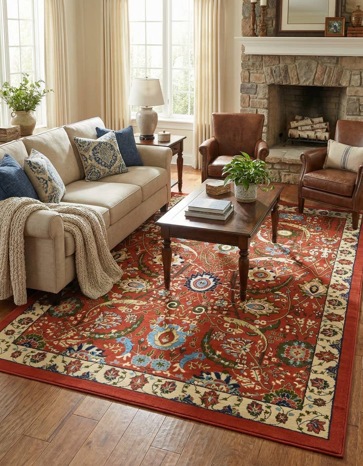 Detail image of 7' x 10' Isfahan Design Rug