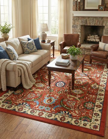 7' x 10' Isfahan Design Rug