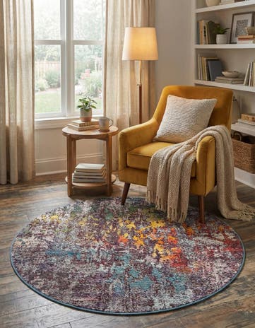 4' x 4' Starlight Round Rug