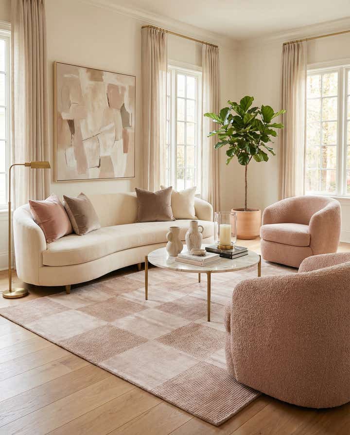 6' 7 x 9' 11 Hand Knotted Darya Wool Rug