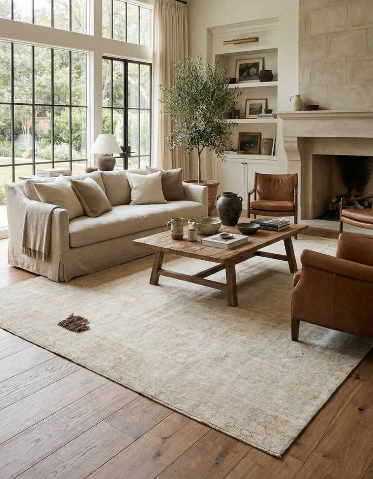 Detail image of  8' 5 x 13' 2  Hand Knotted Ultra Vintage Persian Wool Rug