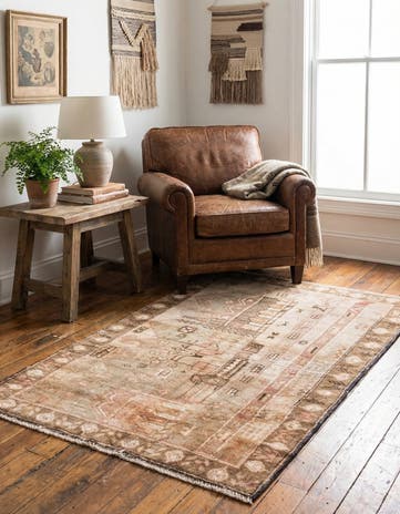 3' 2 x 5' 7 Hand Knotted Ultra Vintage Persian Wool Rug