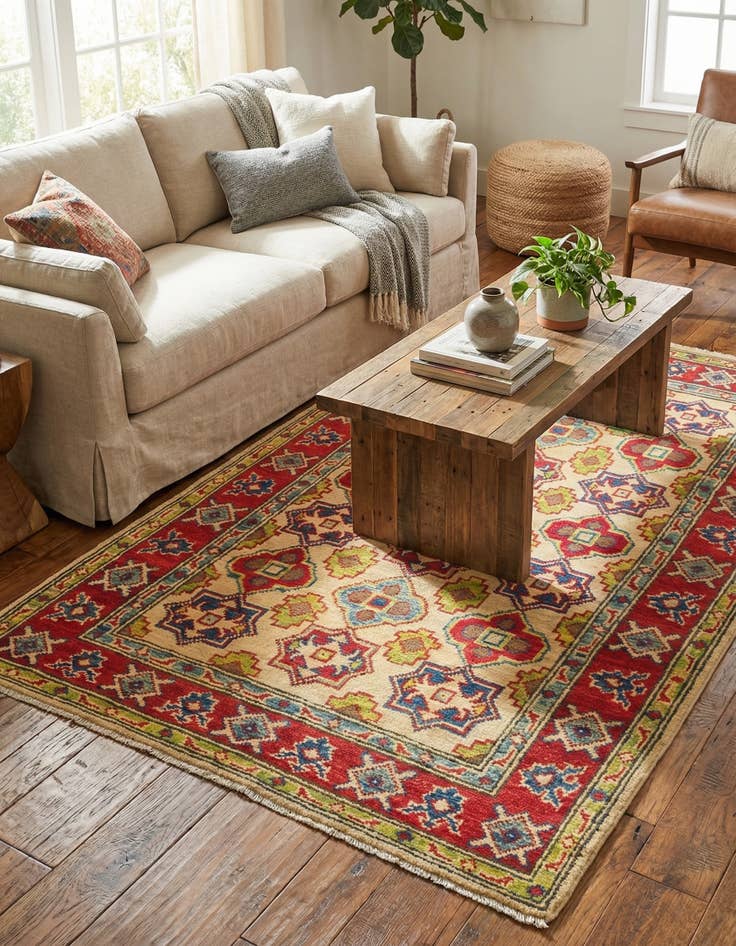 Detail image of 2' 10 x 4' 3  Hand Knotted Kazak Rug