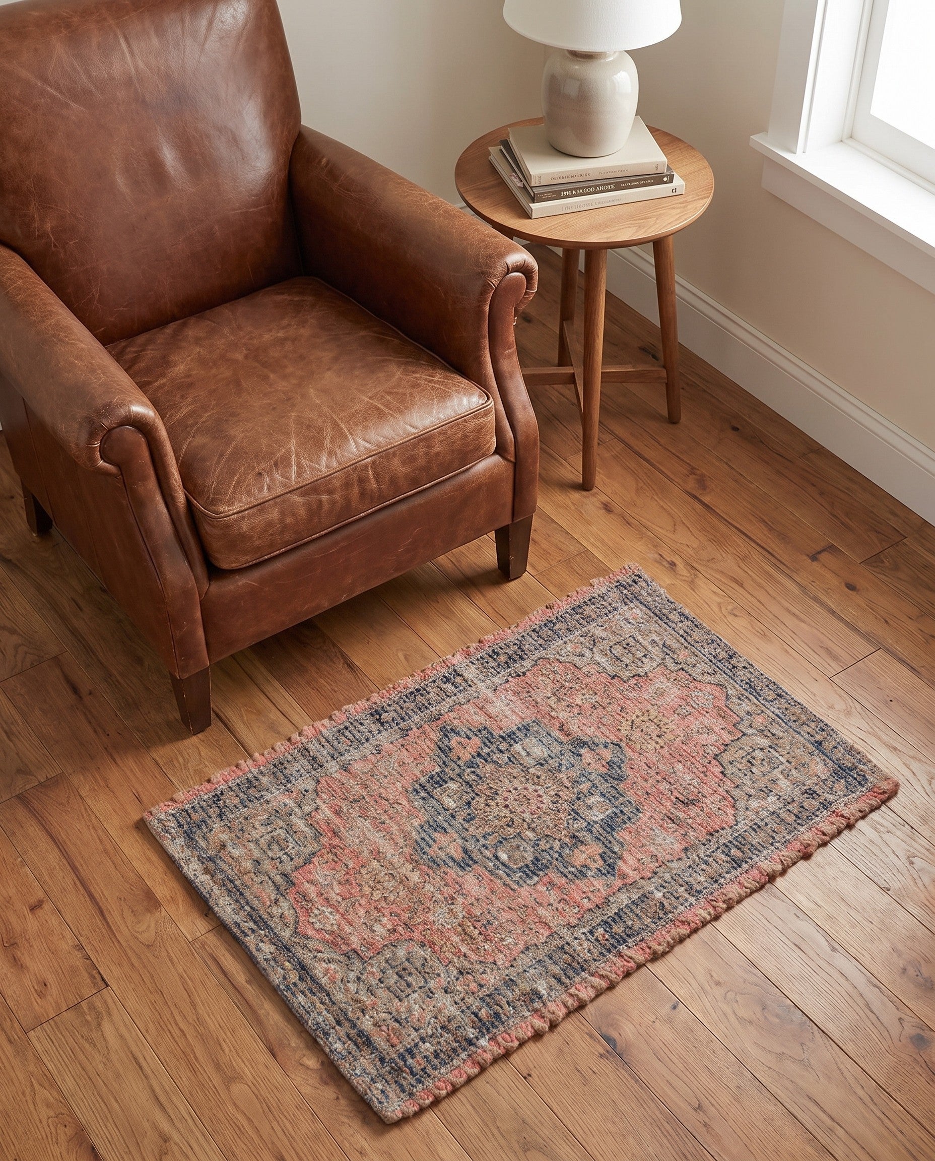 2' x 3' 1 Hand Woven Chenille Jute Rug