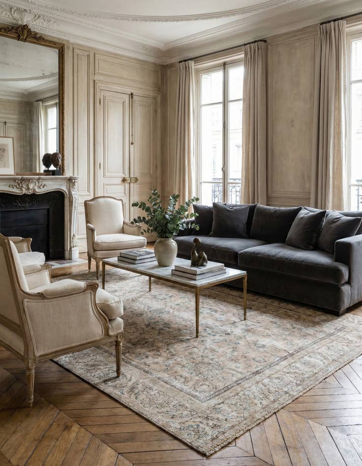 Detail image of 8' 10 x 12' 4 Hand Knotted Ultra Vintage Persian Wool Rug