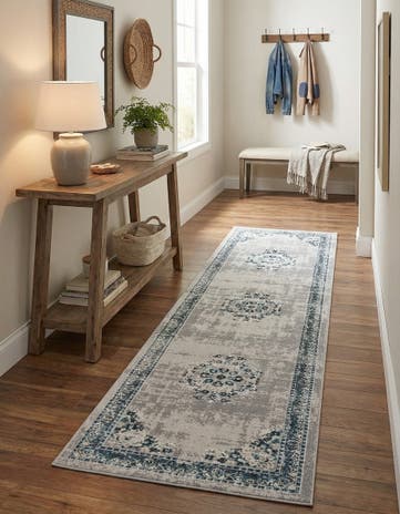 Gray Lucerne Runner Rug