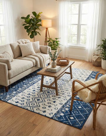 5' 3 x 5' 3 Moroccan Trellis Square Rug