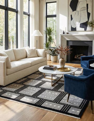 8' 2 x 11' 7 Hand Knotted Darya Wool Rug