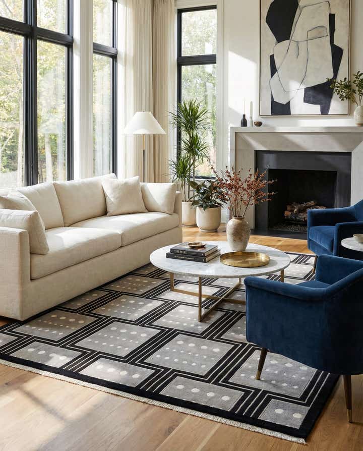8' 2 x 11' 7 Hand Knotted Darya Wool Rug