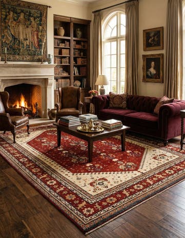 7' 11 x 11' 6 Hand Knotted Luribaft Rug