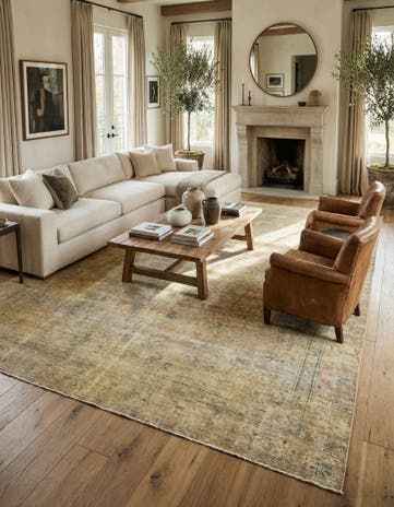 8' 9 x 10' 3 Hand Knotted Ultra Vintage Persian Wool Rug